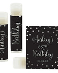 Andaz Press Personalized Milestone Birthday Party Black,