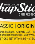 ChapStick Classic Original Lip Balm Tube,