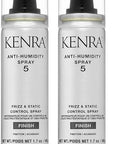 Kenra Anti-Humidity Spray 5 | Frizz & Static Control Spray |72-Hour Humidity Resistance & Protection | Lightweight, Low Hold Formula | Thermal Protection | 1.7 oz (Pack of 2)
