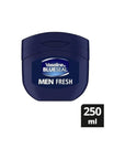 Vaseline Men's Fresh Blue Seal Petroleum Jelly, 250ml - Paraben-Free Dry Skin Whole Body Moisturizer