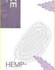 AIMIKE Hemp-Relax Detangler Hair Brush, Eco-Friendly Detangling Brush for Wavy Straight Hair, Vented Hairbrush w/Soft Bristles, Glide Through Tangles with Ease for Women, Kids, Wet & Dry Hair