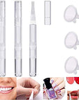 3 Pack 3 ml Transparent Twist Pens Empty Nail Oil Pen with Brush Tip, Cosmetic Lip Gloss Container Applicators Eyelash Growth Liquid Tube With 3 Pack Funnels for Women Female Girls