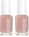 Essie Salon-Quality Nail Polish, 8-Free Vegan, Light Tan, Wild Nude, 0.46 fl oz (Pack of 2)