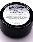 Nude Neutral Naked Sheer Sugar Cookie Beige Matte Pressed Powder Single Vegan Eyeshadow; Talc, Paraben & Cruelty Free