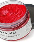 Red Temporary Hair Color Wax Spray - Hair Styling Clay 4.23 oz, Easy Washout for Halloween Cosplay, Party (Red)