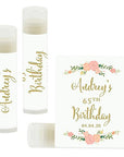 Andaz Press Personalized Milestone Birthday Party Florals,