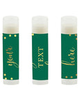 Andaz Press Personalized Lip Balm Party Green,