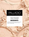 Palladio Rice Powder, Warm Beige, Loose Setting Powder, Absorbs Oil, Leaves Face Looking and Feeling Smooth, Helps Makeup Last Longer For a Flawless, Fresh Look