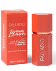 Palladio Liquid Blush for Cheeks & Lips 2-in-1 Makeup Face Blush, Weightless Cream Formula, Smudge Proof Long-Wearing Pigmented Blush, Natural Look Makeup Face Blushes, Dewy Finish, Sunny Coral