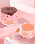 2PCS Strawberry Sleeping Lip Mask,Bee Lip Wrinkle