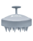 HEETA Scalp Massager Hair Growth, Soft Silicone Scalp Scrubber Shampoo Brush for Exfoliation, Dandruff Removal Head Massage Stress Relax, Wet & Dry Use for Thick Thin Curly Hair Care, Sky Gray
