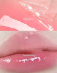 1 PC Macaron Canned Lip Essence High Glossy Lip Jelly, Mirror Effect Lip Glaze Mirror Effect Lip Balm, Moisturizing & Plump Lip Gloss (L03, 6g)