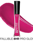 L’Oreal Paris Makeup Infallible 8 Hour Hydrating Lip Gloss, Pink Topaz, 0.21 Fl Oz