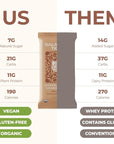 Organic Functional Mushroom Protein Bars | Made in USA | Full Dose (1500mg) Lions Mane, Chaga, Reishi & Cordyceps Bars | Vegan Protein Bars, Adaptogens, Superfoods Protein Bars | 12 Bars Variety Box