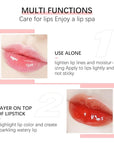 Hydrating Lip Glow Oil, Lip Oil Gloss Transparent Lip 2 OZ