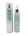 Bath & Body Works PLATINUM Fine Fragrance Mist 8 fl oz and Shimmer Mist 4.9 fl oz 2-piece Gift Set with a Red Bow for Holidays