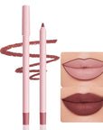12 Colors lip liner pencils, Modern Classic Lip Liner, Lip Liner Pigmented Vegan Matte, Lasting Finish Lip Liner, Luxurious Creamy Long Lasting Lip Liner, Prevents Feathering and Fading, (06)