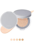 Rom&nd Nu Zero Cushion (05 Sand 25) Long Lasting, High Coverage, Semi Matte Finish, Flawless Complexion Without Cakey Face, Makeup Base and Fixer, Thinly Layered, Korean Cushion Foundation