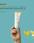 MyCHELLE Dermaceuticals Solar Defense SPF 30 (2.3 Fl Oz) - Moisturizing Reef Safe Sunscreen with Red Algae Extract and Kukui Oil - Travel Size Zinc Sunscreen for Face and Body