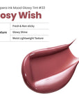 Peripera Ink Mood Glowy Tint | Lip-Plumping, Naturally Moisturizing, Lightweight, Glow-Boosting, Long-Lasting, Comfortable, Non-Sticky, Mask Friendly, No White Film 033 ROSY WISH