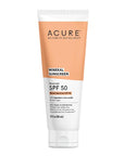 Acure Mineral Sunscreen SPF 50 | With Squalane & Zinc Oxide, 100% Vegan, 3 Fl Oz