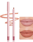 12 Colors lip liner pencils, Modern Classic Lip Liner, Lip Liner Pigmented Vegan Matte, Lasting Finish Lip Liner, Luxurious Creamy Long Lasting Lip Liner, Prevents Feathering and Fading, (08)