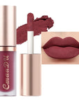 evpct 6Pcs Maroon Red Silky Velvet Matte Liquid Lipstick Lip Gloss Set for Women Long Lasting 24 Hours Color Stay Lipstick labiales matte larga duracion mate 24 horas originales 10#