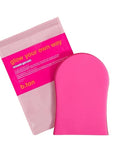 b.tan Face & Body Self Tanning Mitt | Glow Your Own Way Smooth Gel Glove - Sunless Tan Applicator, Streak-Free, Even Application, Double Sided, Reusable, Great for Cream, Lotion, Suncreen