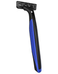 Dorco Pace 2 Plus Disposable Razor, 2 Blades, Pivoting Head, Open-Flow for Easy Rinsing, Lubricating Strip, Non-Slip Rubber Handle (30ct)