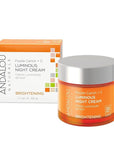 Andalou Natural Purple Carrot + C Luminous Night Cream, Purple Carrot Plus C Luminous, 1.7 Ounce