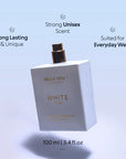 BellaVita Luxury White OUD Unisex Perfume 100Ml | Premium Arabic Men and Women Perfumes | Notes of Artemisia, Musk, Oud Vetiver and Freesias | Exquisite Unisex Arabian Perfume for Women & Men