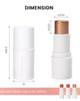 Cream Blush Stick for Cheek and Lip Tint, Skin(#3 Brighten)