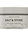 Salt & Stone Body Cream – Santal & Vetiver | Hydrating Formula with Seaweed Extracts, Spirulina & Squalane | Deep Hydration, Skin Barrier Support & Healthy Glow | for all Skin Types (6.7 fl oz)