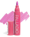 Palladio Lip Stain, Hydrating and Waterproof Formula, Matte Color Look, Longlasting All Day Wear Lip Color, Smudge Proof Natural Finish, Precise Chisel Tip Marker, Orchid