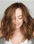 Brown Hair Dye Shampoo YIZHONG Light Golden Brown Hair Color For Gray Hair Coverage Permanent 3 in 1 For Women Men Easy Comb Dyeing Champu Para Canas( Golden Brown)