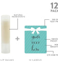 Andaz Press Personalized Lip Balm Party