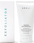 NAELI AHA/BHA Exfoliating Face Wash - 10% Glycolic Acid & Salicylic Acid Cleanser, Anti Aging Acne & Wrinkle Reducing Facial Exfoliant, Pore Minimizer & Brightening Gel, 6 oz