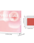 Blush for Cheeks Professional Makeup Palette, Comes with 4 Separate Powder Palette,Blendable and Fade-Resistant for Eyes,Lips & Cheeks Long-Wear Matte Finish,Color-Coral Nude Pink Red Comes with Brush