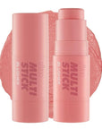 I'M MEME Blusher - I'm Multi Stick 005 Bliss Mauve | Easy Blendable Cream Blush for Natural Look, Multi Blush Stick for Cheek Tint, Face Contour Makeup, and Face Blush, Suitable All Ages