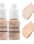 2 Pack PHOERA Foundation, Flawless Soft Matte Liquid