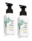 Bath and Body Works Gentle Foaming Hand Soap, White Tea and Sage 8.75 Ounce (2-Pack) with Ginseng Extracts