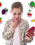 GirlZone Rainbow Fruity Lip Gloss Makeup Set for Kids and Girls, Fabulous Lip Balm Set for Kids with 6 Fruit Scented Lip Gloss, Lovely Gift Idea