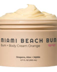 Miami Beach Bum, Bum + Body Cream Daily Moisturizer For Total Skin Health, Body Acne Treatment, Razor Bumps, Keratosis Pilaris, Ingrown Hairs, Sunburns, Blemishes, Orange 6.7 Fl OZ (Pack of 1)