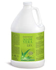 Organic Aloe Vera Gel from freshly cut 100% Pure Aloe - 1 Gallon - HighestQuality, Texas grown, Vegan, Unscented - For Face, Skin, Hair, Sunburn relief - Bulk DIY (128 Fl Oz)