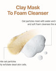 Purito Oat Exfoliating Facial Polish Cleanser - Hydrating Daily Face Wash with Gentle Scrub Clay Pore Minimizing Panthenol, Oat Seed Water Vegan, Non-comedogenic Korean Skin Care 5.07 fl.oz