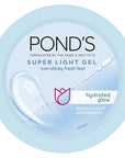ponds Super Light Gel Oil Free Face Moisturizer 100 ml, With Hyaluronic Acid & Vitamin E for Fresh Glowing Skin & 24 hr Hydration - Daily Use