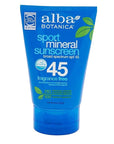 Alba Botanica Mineral Sunscreen Lotion SPF 50, Broad Spectrum, Fragrance Free, 3 Fl Oz (Packaging May Vary)