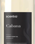 Scentia Hotel Diffuser Oil Inspired by 5-Star Hotel Scent - 500 ml 16.9 fl oz - Fragrance Oil Blend Jasmine, Bergamot Notes for Aromatherapy Diffusers and Humidifiers - Cabana, Thanksgiving Gift