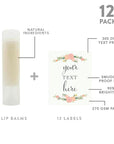 Andaz Press Personalized Lip Balm Party Floral
