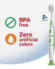 Colgate Zero Kids Toothbrush with Extra Soft Bristles and Suction Cup Holder, BPA Free - 2 Count